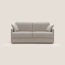 Divano Letto 2 Posti 169x90x96 cm in Tessuto Panna
