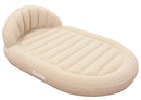 Materasso Gonfiabile Singolo Floccato 215x152x60 cm in Vinile Bestway 67397 Airbed Royal Panna