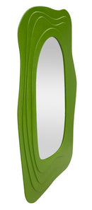 Specchio da Muro Dafne Verde 90x4x165 cm in MDF e Specchio Verde      