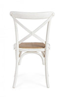 Sedia Cross Bianco in Legno