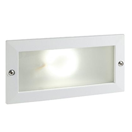 acquista Lampada Segna Passo Rettangolare da Incasso a Parete a LED 10W 3000K Sovil Bianco