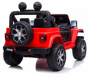 Macchina Elettrica per Bambini 12V Mp4 2 Posti con Licenza Jeep Wrangler Rubicon Rossa