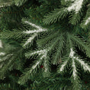 Albero di Natale Artificiale Innevato 180 cm 850 Rami Apertura a Cerniera Verde
