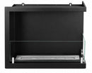 Camino a Bioetanolo da Incasso ad Angolo 60x22,4x45 cm Sutri Lato Destro Struttura in Acciaio Nero