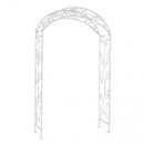 Arco da Giardino 135x47,5x230 h cm in Acciaio Bianco