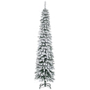 Albero di Natale Artificiale Innevato 210 cm 490 Rami a 3 Sezioni Verde