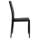 Set 6 Sedie 90x46x44 cm in Similpelle da Interno Nero