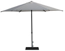 Ombrellone da Giardino Ø3 m Palo Ø38 mm in Alluminio Tessuto Poliestere Trend Bianco