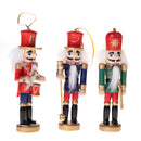 Set 3 Soldatini Schiaccianoci H12,5 cm in Legno