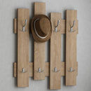 Appendiabiti da Muro 64x4x79 cm Attaccapanni con Montaggio a Parete in Legno Quercia      