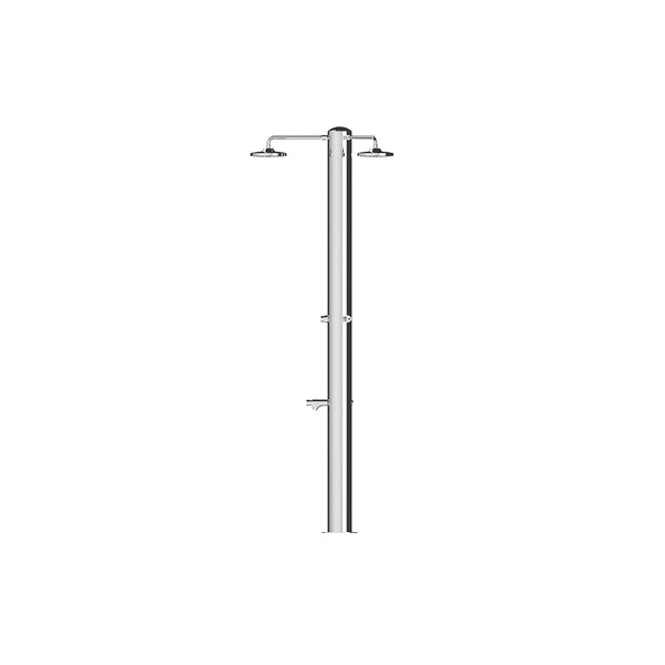 Doccia da Giardino Tripla 3 Temporizzatori e Lavapiedi ATI Docce MUL-3P Inox Anodizzato online