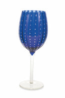 Set 6 Calici in Vetro 300 ml Villa d'Este Home Tivoli Coppa Blu Shiraz