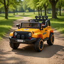 Macchina Elettrica per Bambini Fuoristrada Adventure 12V con Telecomando Giallo