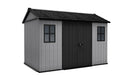 Casetta Box da Giardino 230x350x246 cm Newton Plus 7511/1175 Doppia Opzione Montaggio in Resina Evotech+ Grigio  cm   