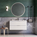 Mobile bagno sospeso 80 cm Bianco Seattle con Specchio Bonussi