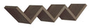 Mensola da Parete Libreria Zigzag 56x15,5 cm in Fibra di Legno Saetta Noce