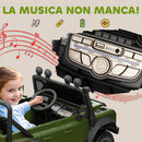 Macchina Elettrica per Bambini Licenza Ufficiale Land Rover Defender 12V con Telecomando Verde  