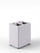 Pattumiera a 2 Scomparti Totale 16 L 33x25,5x39 cm con Contenitori Interni in Acciaio Verniciato Bianco