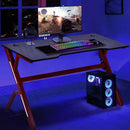 Scrivania Gaming Porta Pc Computer in Metallo e Legno MDF Tappetino Mouse Pad
