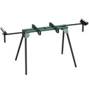 Supporto per Troncatrice Capacità 150 kg con Bracci Regolabili Gambe Pieghevoli Altezza Regolabile Verde      