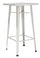 Tavolino Quadrato Alto da Giardino in Lamiera 60x60 cm Vorghini Avorio