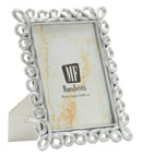 Cornice Hollow 20,8x1,9x25,9 cm in Resina e Vetro Argento      