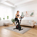 Cyclette Magnetica 90x50x115 cm con 8 Livelli Potenza Bici Home Fitness Nero      