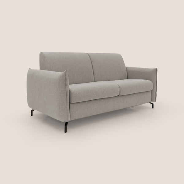 Divano Letto 3 Posti 195x95x96 cm in Tessuto Beige sconto