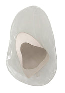 Lampada da Muro Ocean Silver 21x8x32 cm in Vetro e Ferro Argento e Bianco      