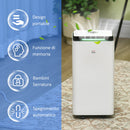 Deumidificatore d'Aria 12 Litri 210W 5 Modalità e 2 Velocità Bianco e Nero