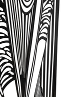 Pannello da Muro Fashionable 40x1,3x60 cm in Ferro Nero      