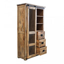 Mobile Warren 100x45x180 h cm in Legno Marrone