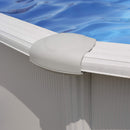 Piscina Ovale Fuori Terra 915x470xh132 cm in Acciaio e PVC Gre Haiti