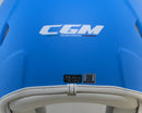 Casco Demi-Jet per Bambini Visiera Lunga CGM Magic Smile 205S Azzurro Opaco Varie Misure