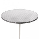 Tavolo a Colonna Ø60x70 h cm in Alluminio Grigio