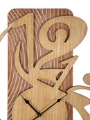 Orologio da Muro Wolly 70x4,4x93 cm in MDF Naturale      