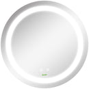 Specchio Bagno Rotondo 50cm Luce LED Regolabile Funzione Anti Appannamento   