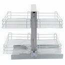 Set 4 Cestelli Magici in Acciaio Inox per Mobile ad Angolo Cieco Mano Sinistra