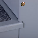 Scaletta per Cani 3 Gradini 40,5x44,5x38 cm in in Legno di Pino Grigio