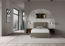 Letto 1 Piazza E Mezzo Imbottito in Similpelle Annalisa Large Cappuccino Varie Misure