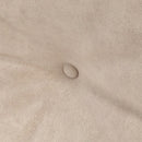 Divano Letto 3 in 1 con Schienale Regolabile e 2 Cuscini 102x73x81 cm in Tessuto Effetto Velluto Beige      