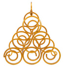 Porta Bottiglie Glam Ring 6 Posti 36x17,5x33,5 cm in Ferro Oro