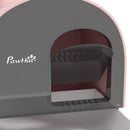 Lettiera per Gatti Chiusa con Filtri 43x44x47 cm Paletta e Vassoio in PP Rosa