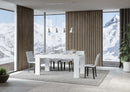 Tavolo Allungabile 160/264x90x77 cm Roxell Premium Bianco Frassino