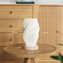 Lampada da Tavolo Ondulata a 3 Tonalità Ø12x20 cm con presa USB in ABS e Caucciù Bianco  
