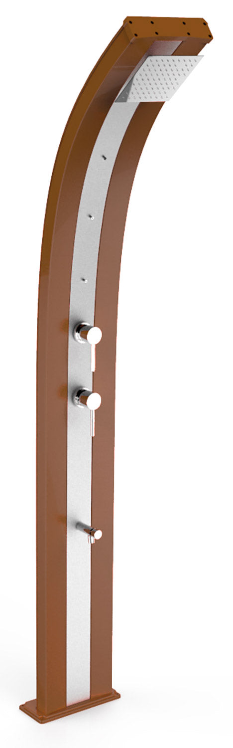 Doccia Solare da Giardino 40L Miscelatore Nebulizzatore e Lavapiedi Arkema Dada Fascia Inox Oro Van Gogh prezzo