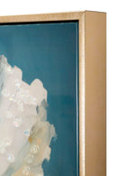 Dipinto su Tela Laccato Bluey con Cornice 42x3,5x62 cm in Metallo e Abete e Tela      