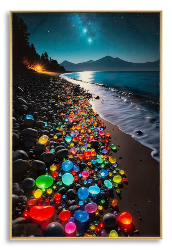 online Stampa Decorata su Tela Laccata con Cornice Colors 60x3,5x90 cm in Abete e Tela e Plastica
