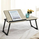 Tavolino Vassoio Pieghevole da Letto Divano 65x30 cm per Notebook PC Laptop
