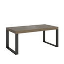Tavolo Allungabile 180-440x90x77 cm Tecno Tortora Telaio Antracite 